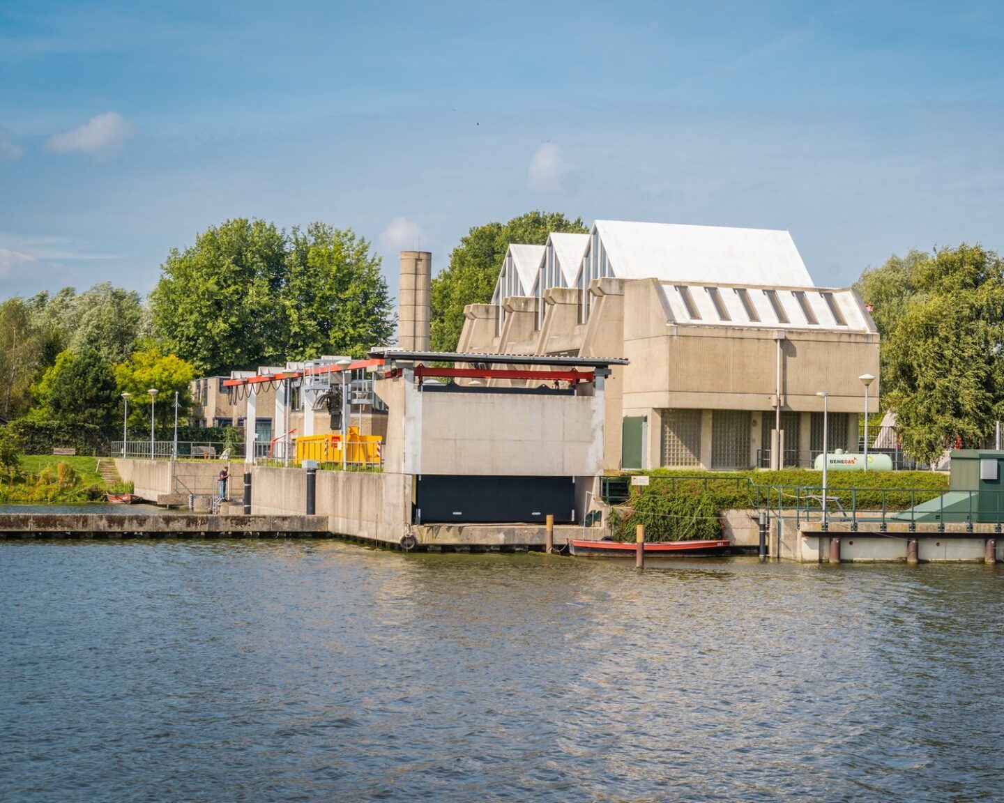 Historische sluizen in Halfweg bij project Hoogheemraadschap van Rijnland